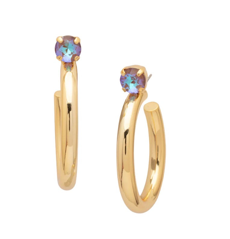 Sorrelli Keeley Studed Hoops in Cappuccino Delite*