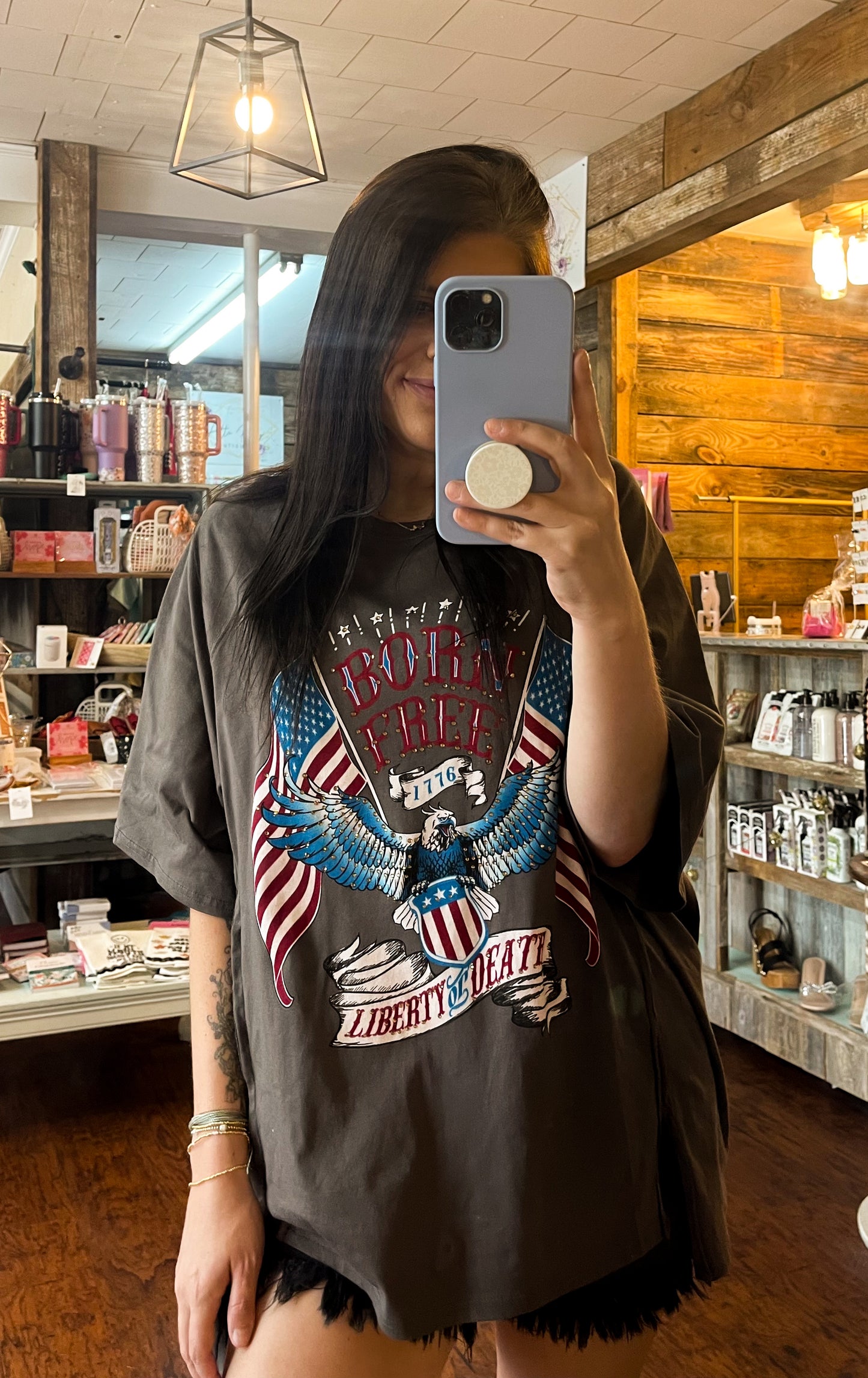 Oversized Born Free Graphic Tee