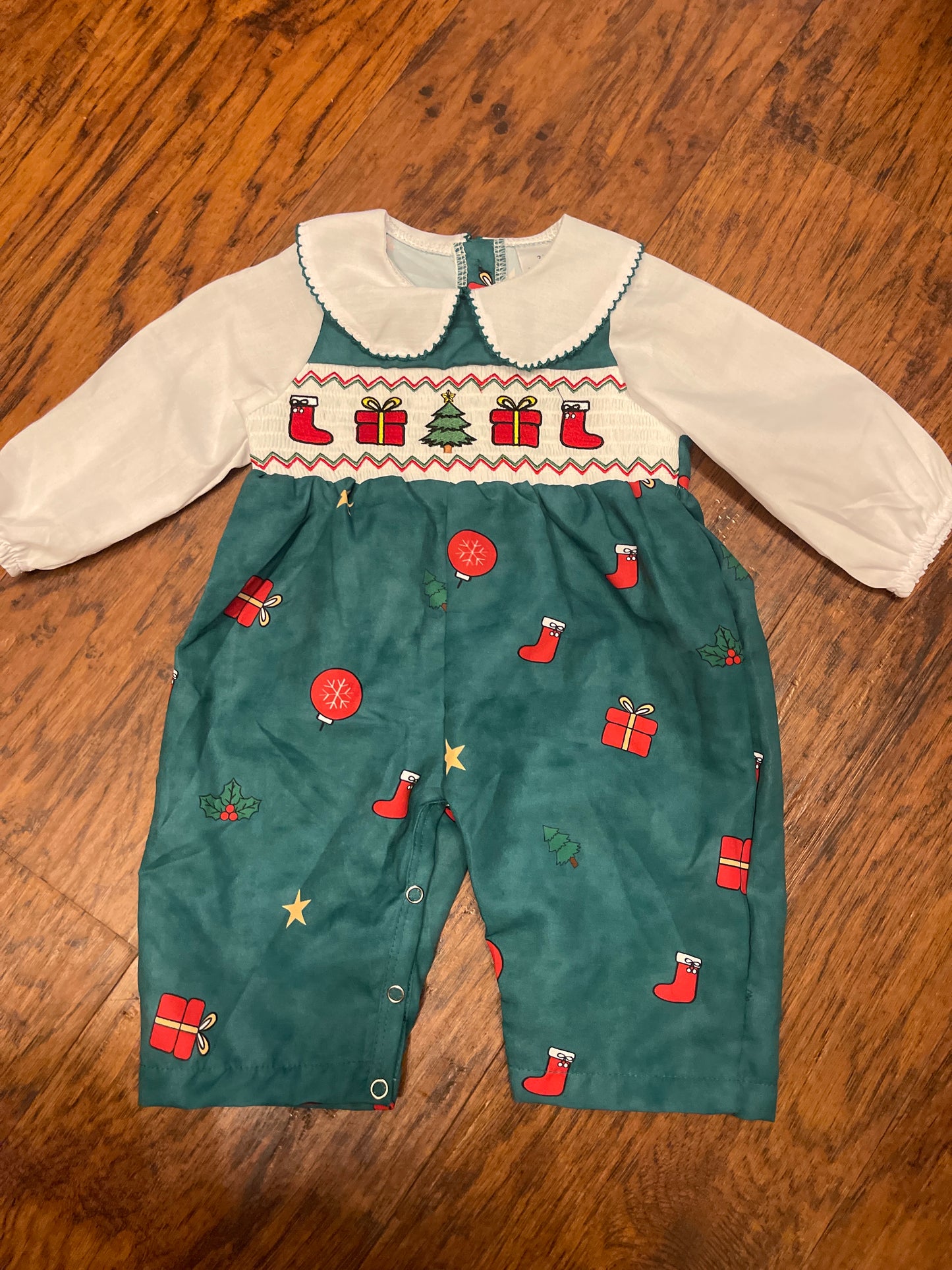 Green collared Stocking Jumper