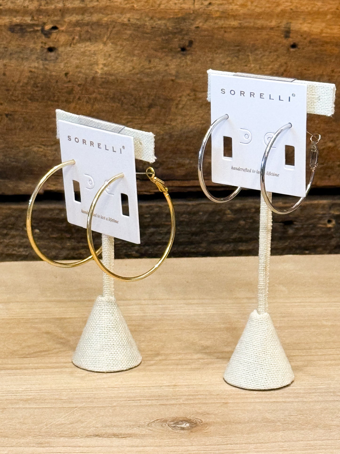 Sorrelli Dahlia Hoop Earrings in Silver*