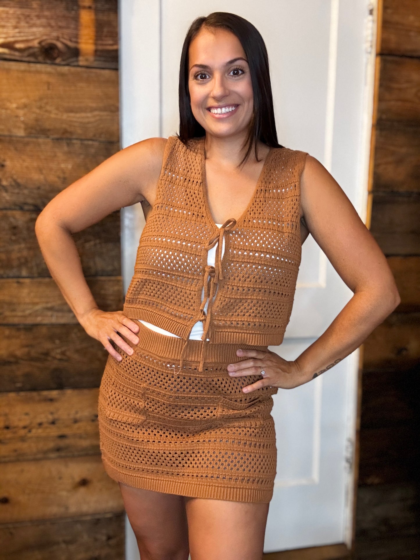 Cassandra Crochet Skirt Set