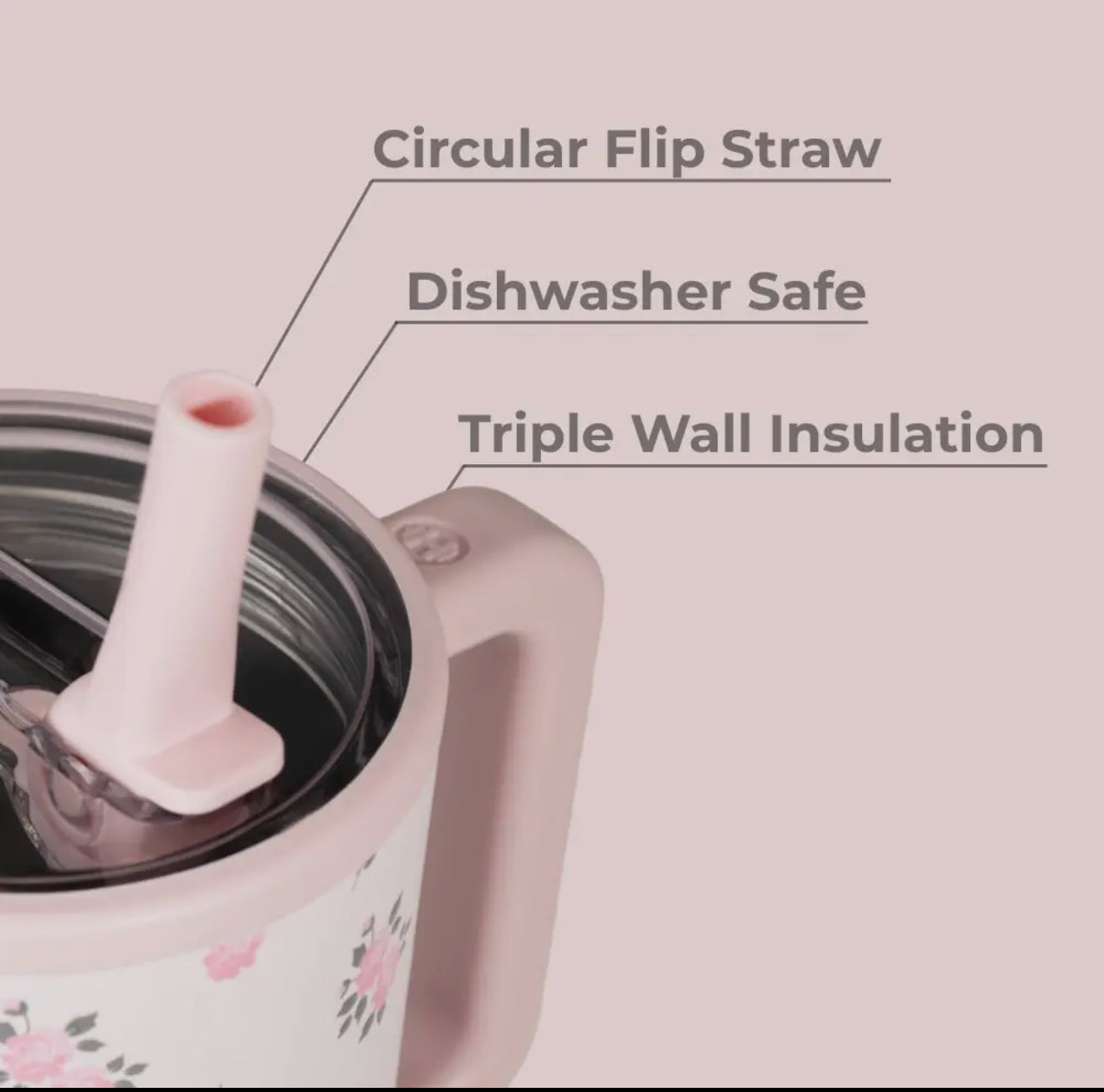 Wildrose HydroJug 32oz Travel Tumbler