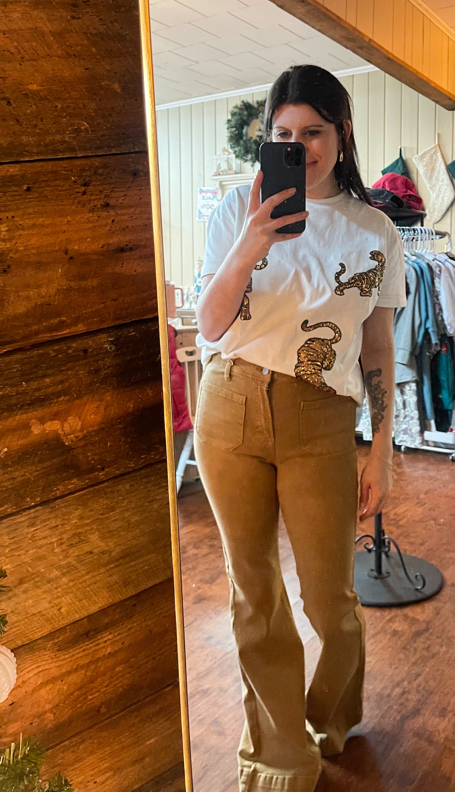 Risen High Rise Front Pocket Bell Bottoms