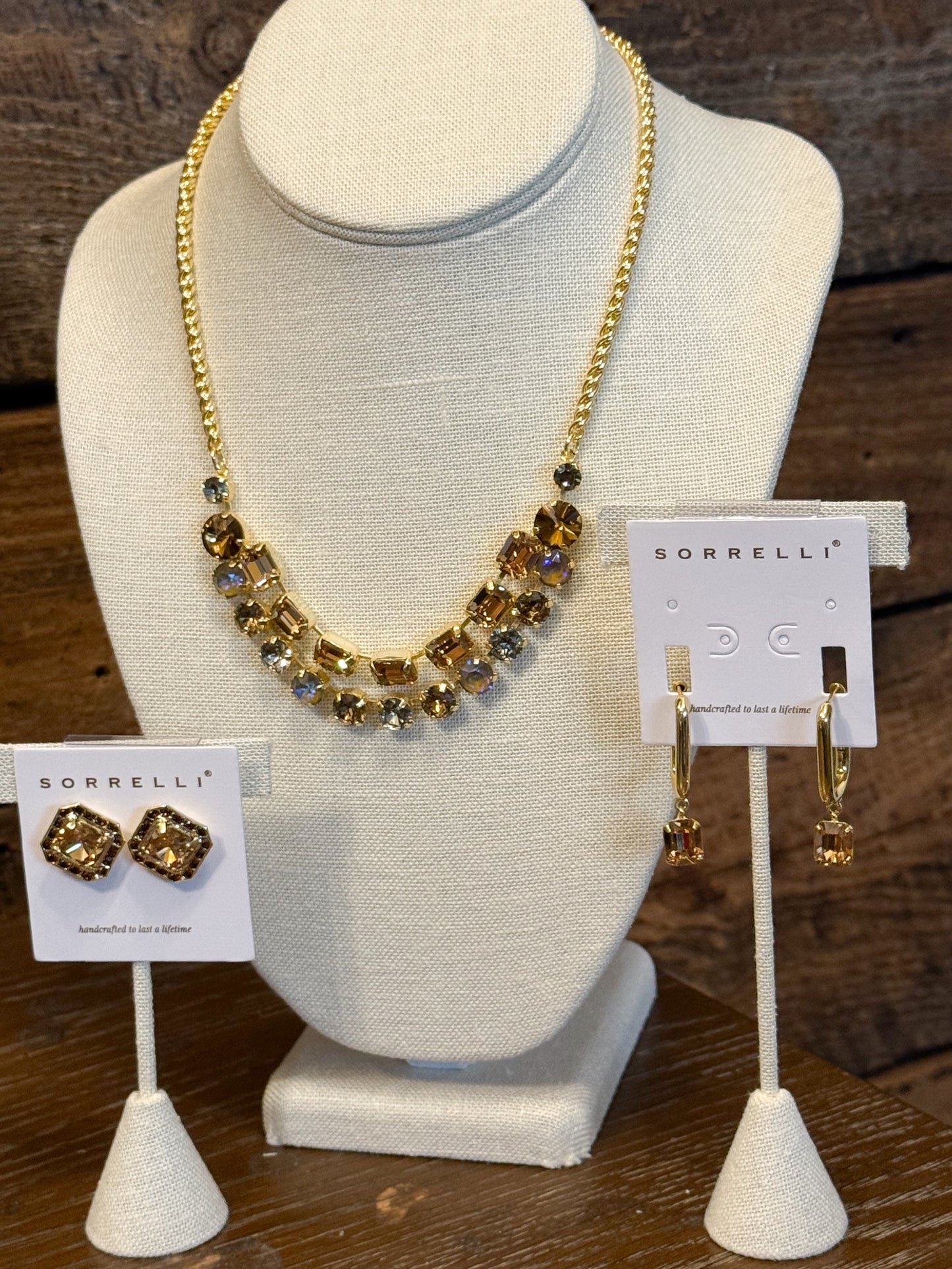 Sorrelli Autumn Stud Earrings in Honey Bourbon