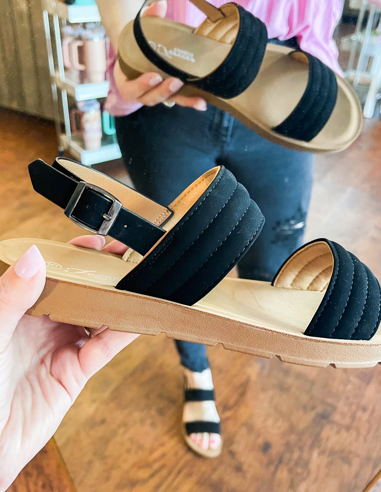 Black Everyday Reform Sandal