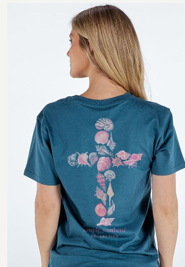 Simply Southern Tee in Shells