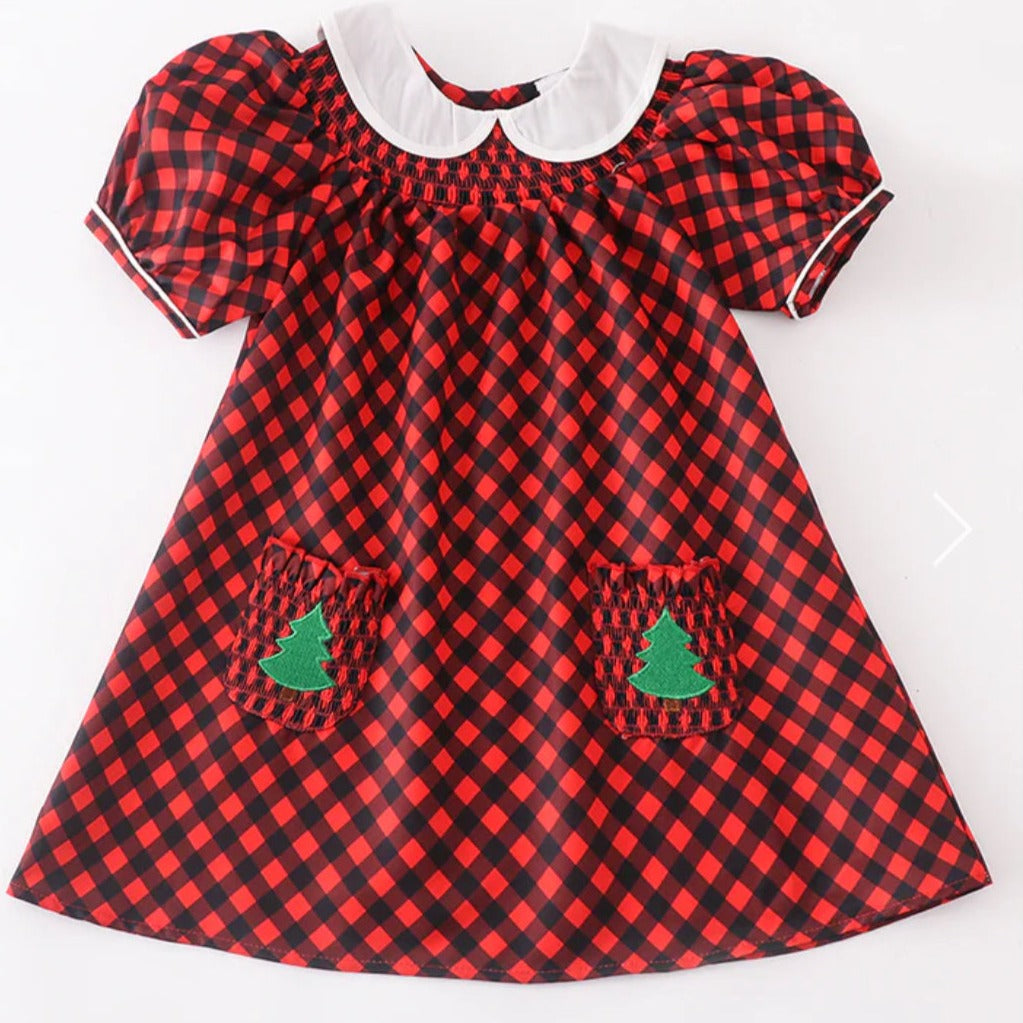 Merry Christmas Tree Smocked