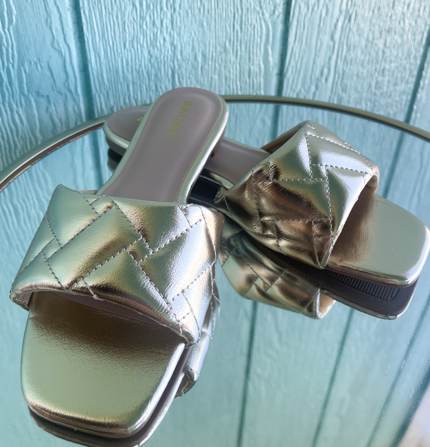 Gold Cushion Sandal