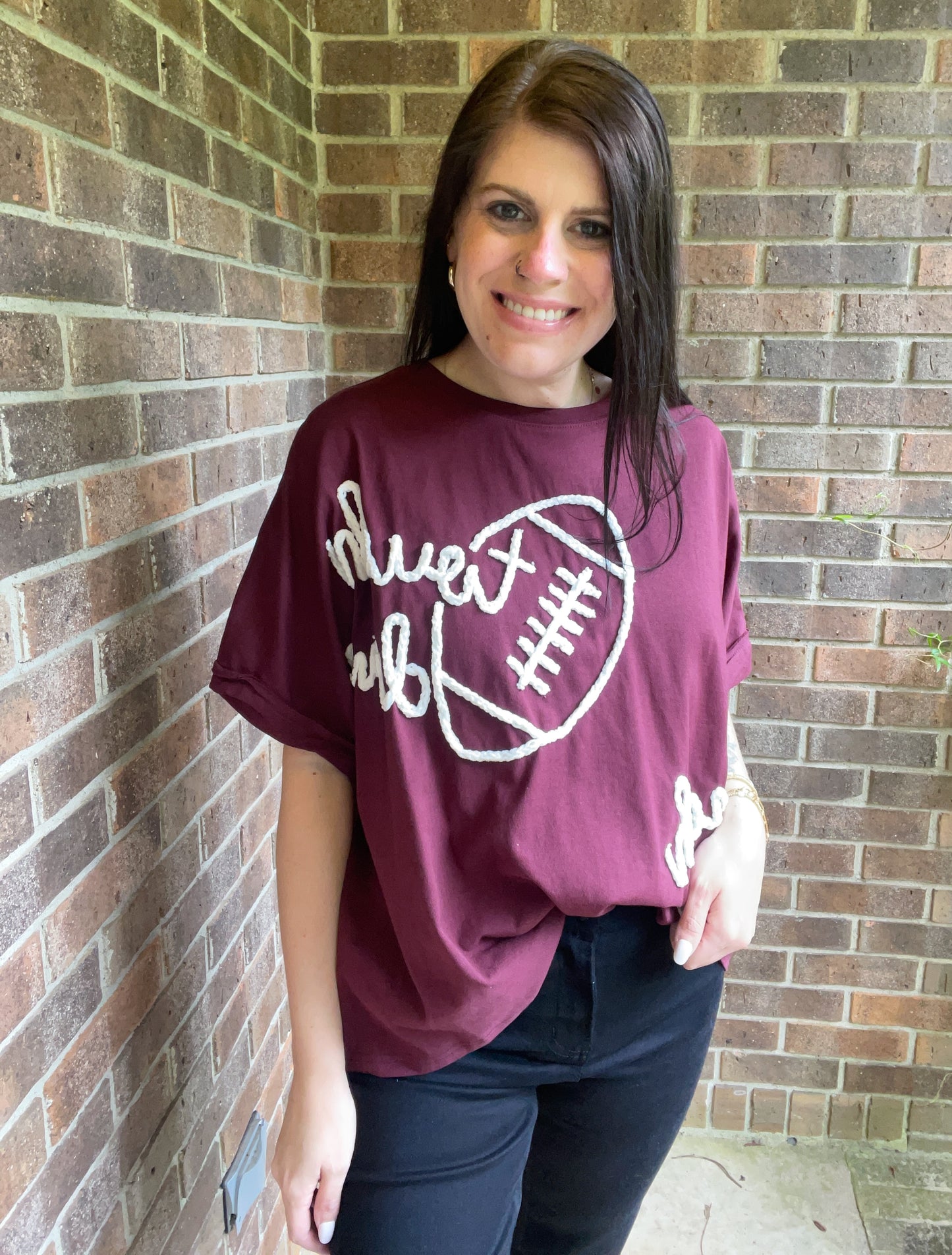 Threaded Touchdown Boxy Tee