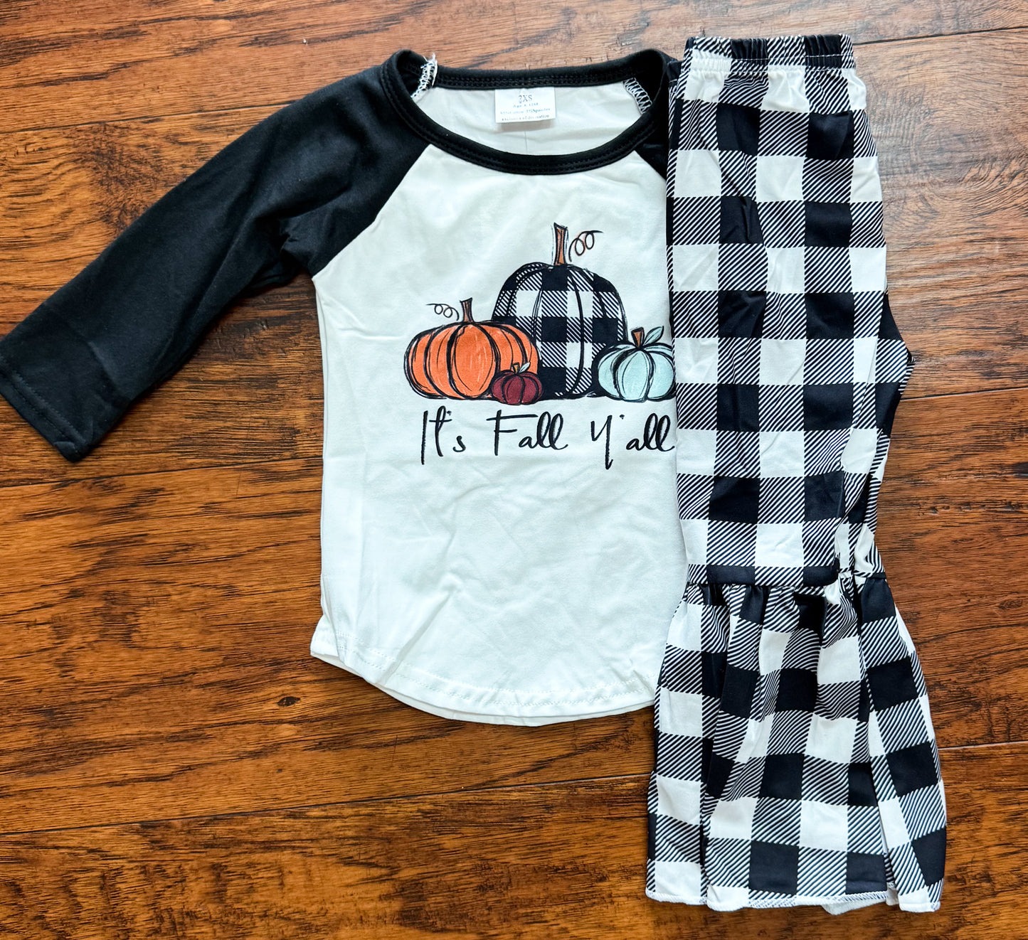 It’s Fall Y’all Black & White Bell Set