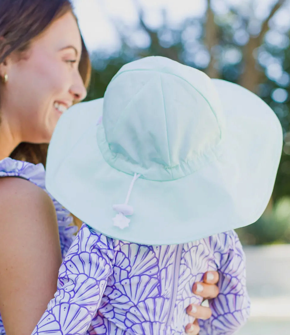 Rufflebutts Ric Rac Swim Hat in Mint