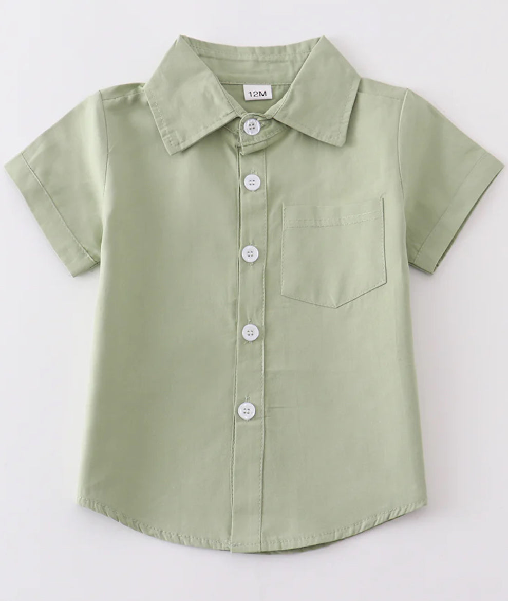 Boys LemonGrass Button Up