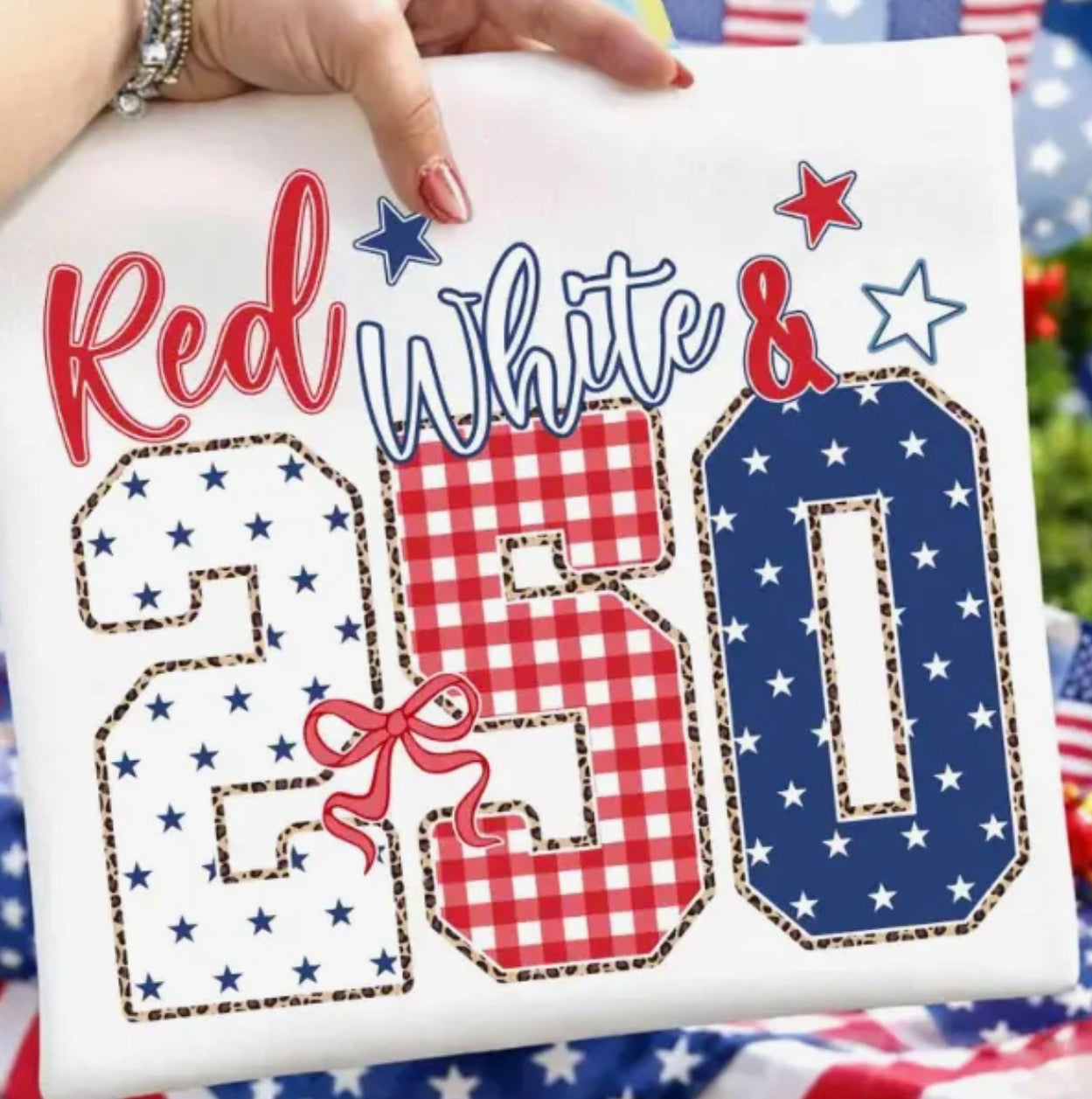 PREORDER Red, white, & 250 Tee