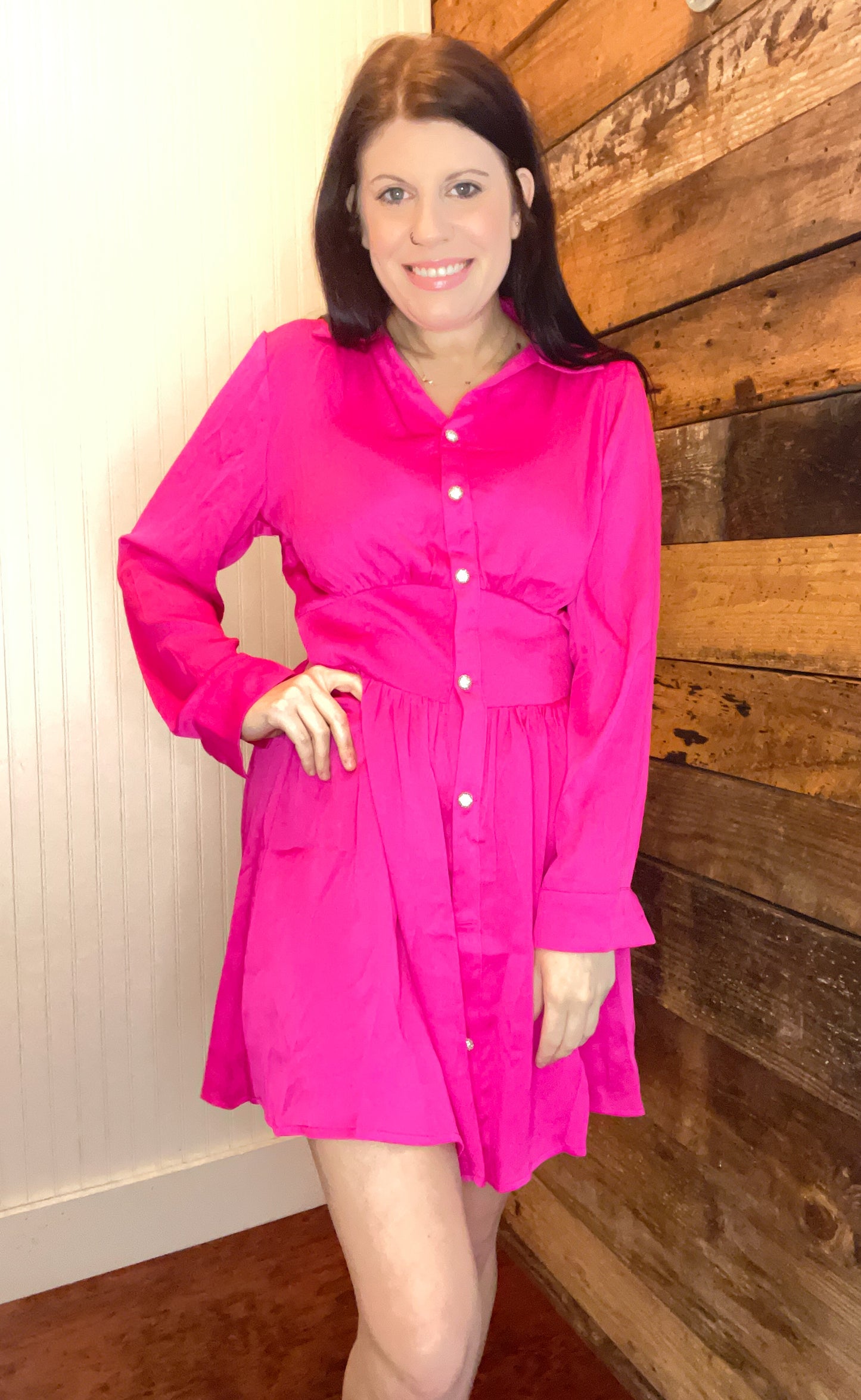 EESOME HOT PINK VALENTINE DRESS