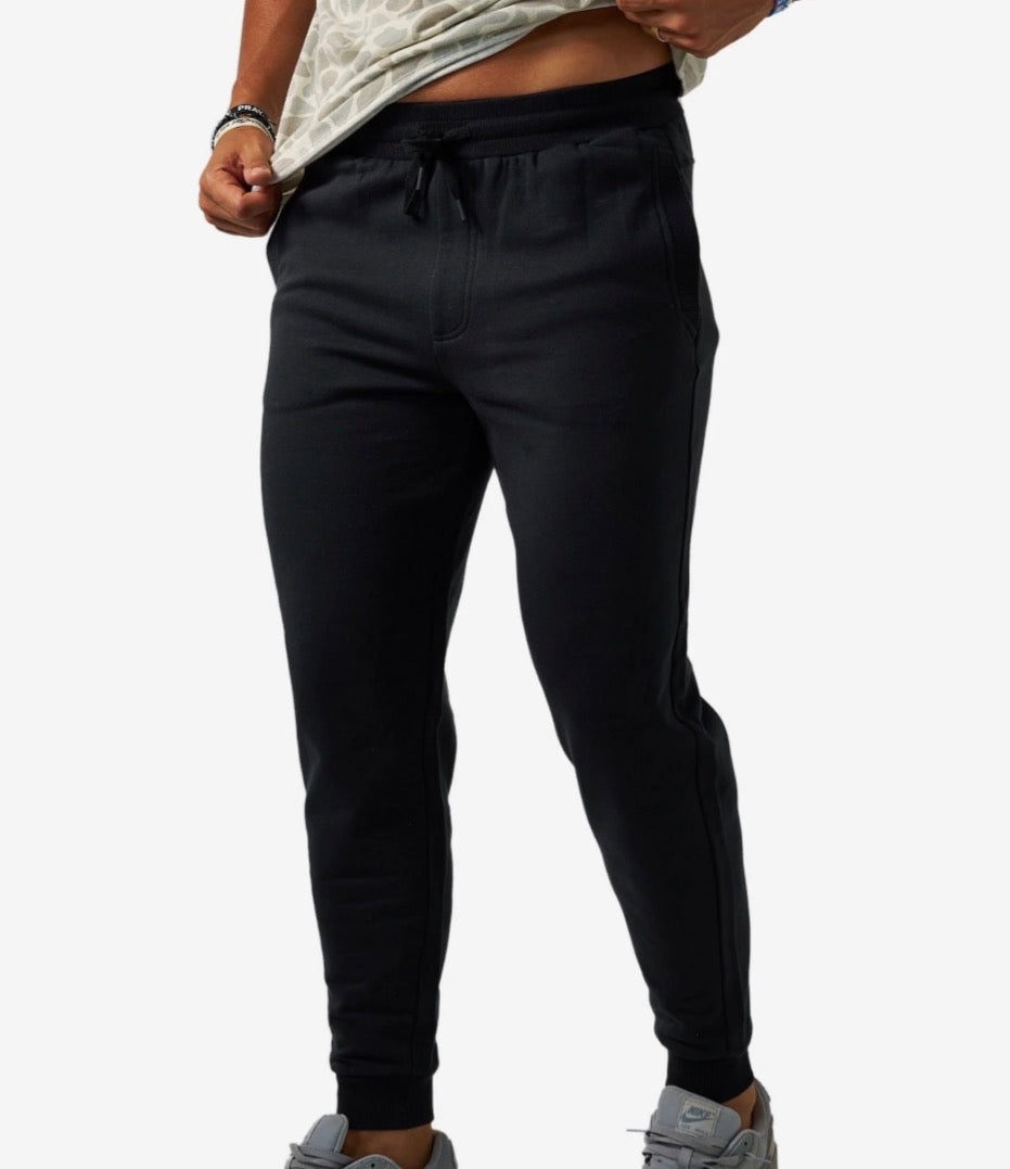Burlebo Fleece Joggers in Black
