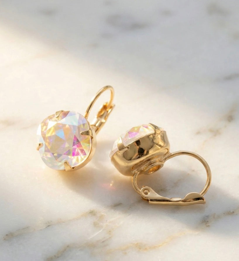 Sorrelli Cushion Cut Dangle Earrings in Aurora Borealis*