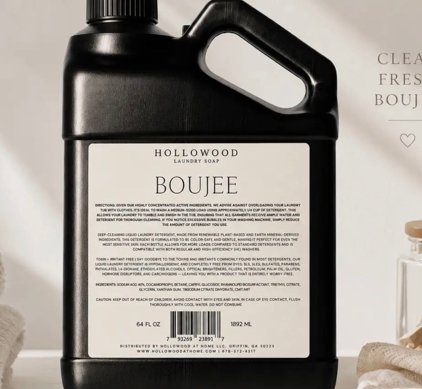 Hollowood 64oz Luxury Laundry Detergent