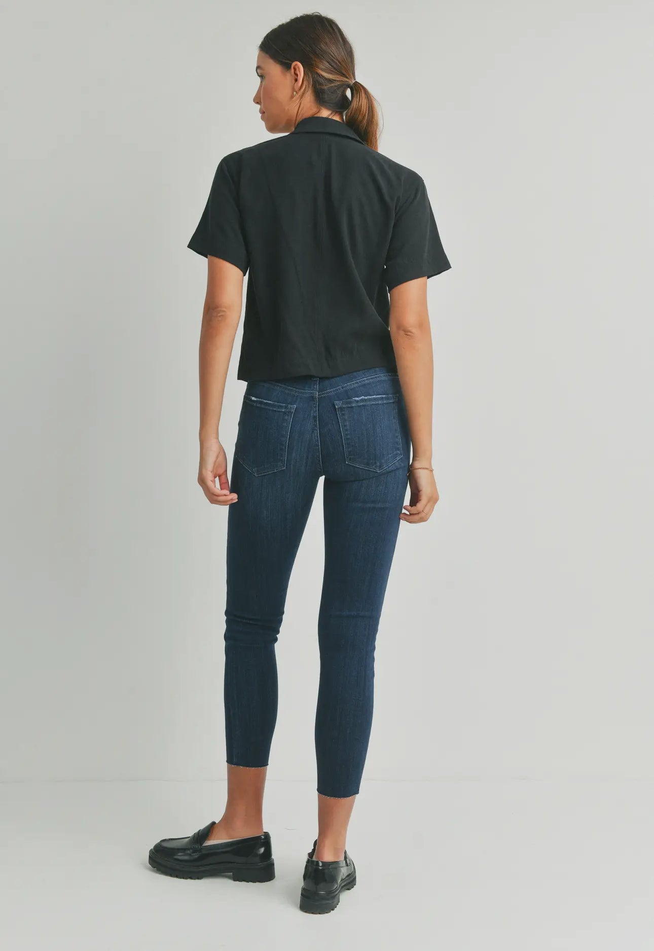Scissor Cut Stretch Skinny Jeans