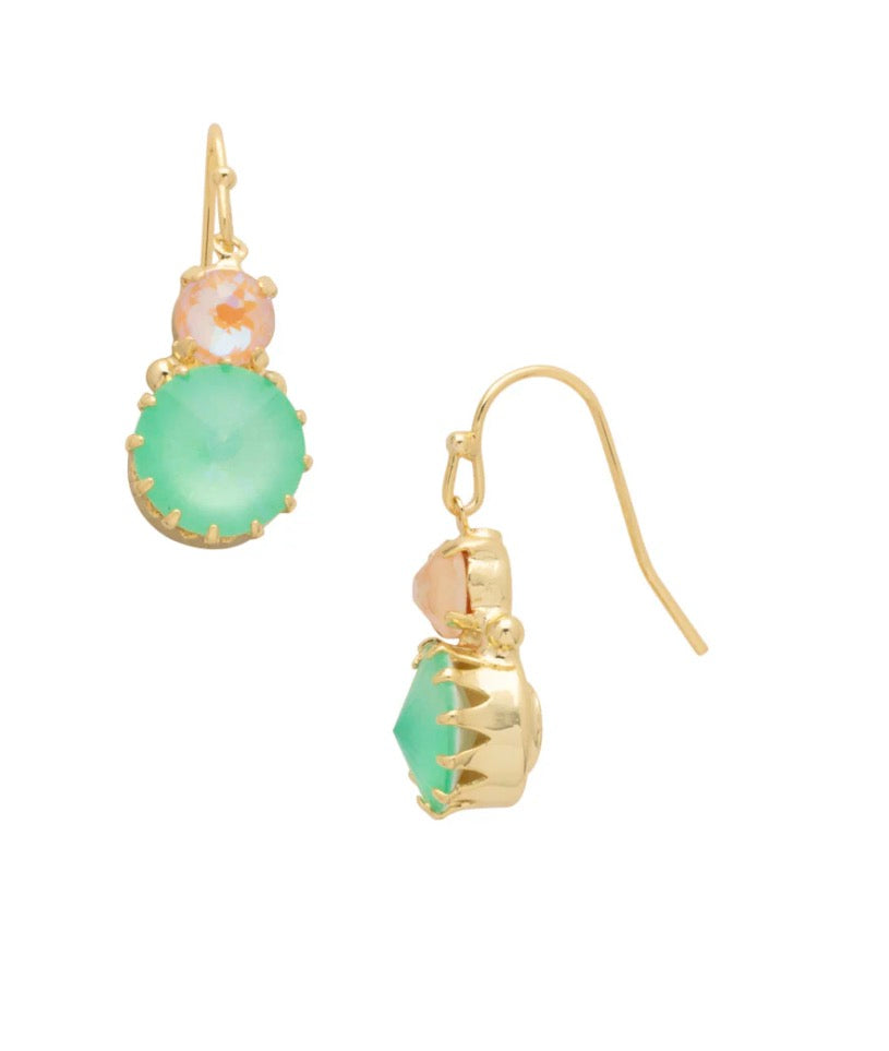 Sorrelli Adelina Dangle Earrings in Mango Mint*