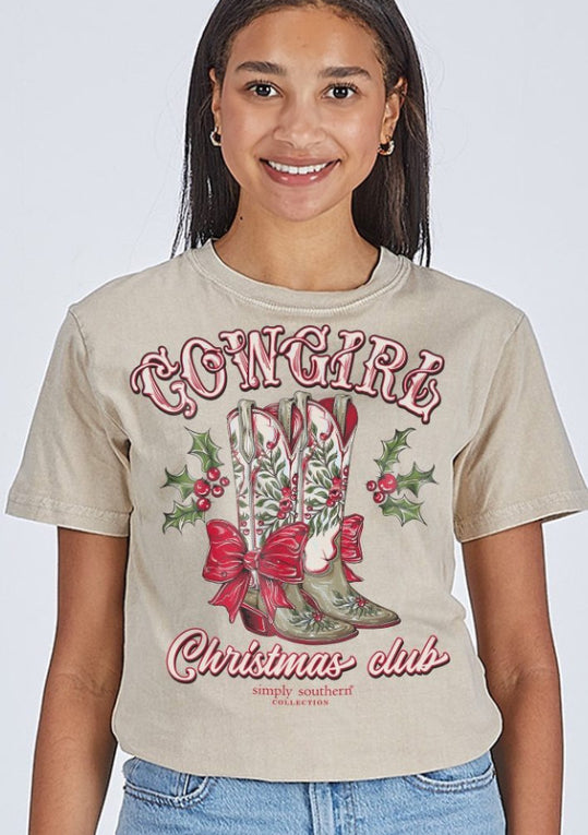 Cowboy Christmas Club Ss tee