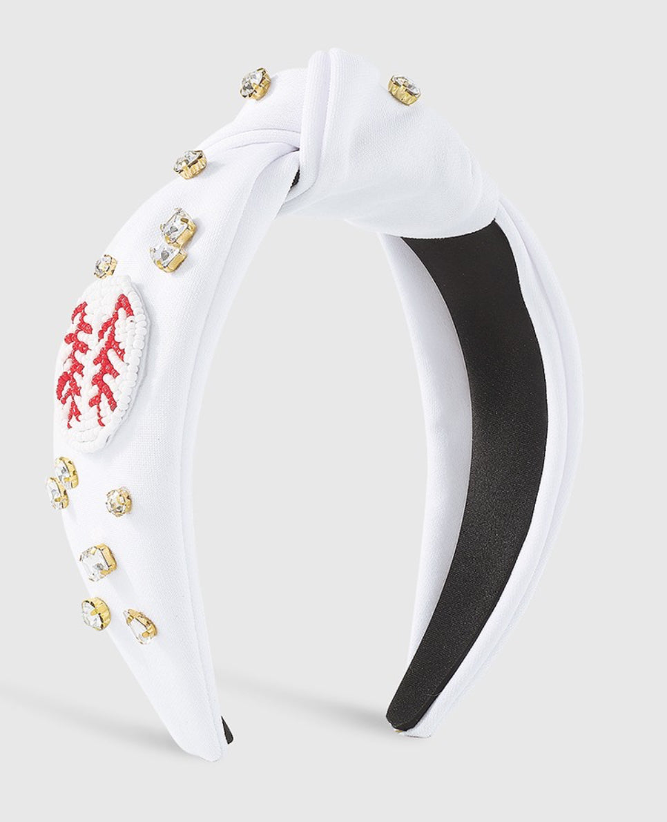 Beaded Baseball Headband