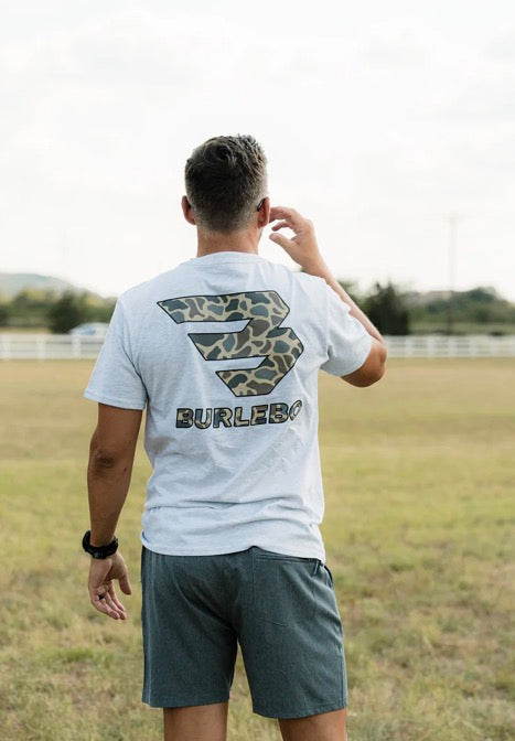 Burlebo Short Sleeve Tee in Camo Logo