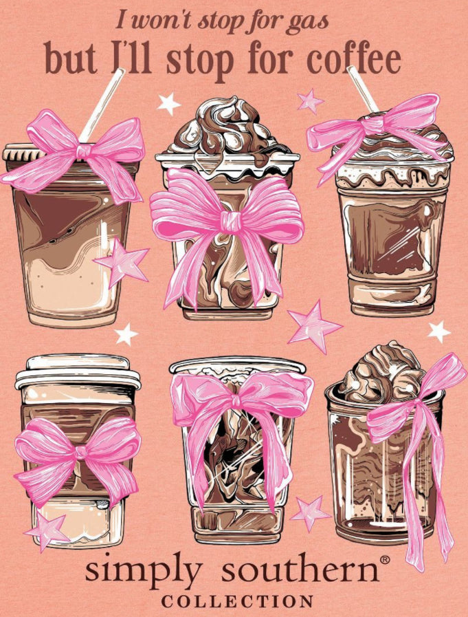 Simply Southern Tee in Coffee