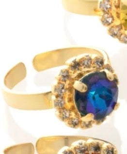 Sorrelli Haute Halo Cocktail Ring in Royal Blue Delite*