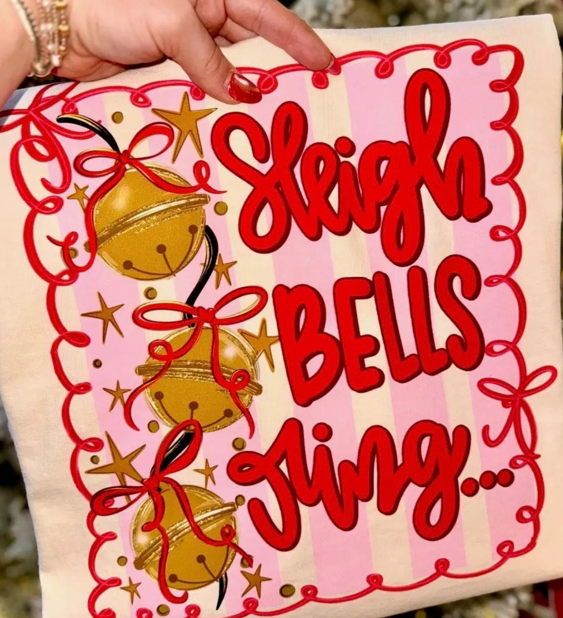 Sleigh Bells Ring Comfort Colors Tee