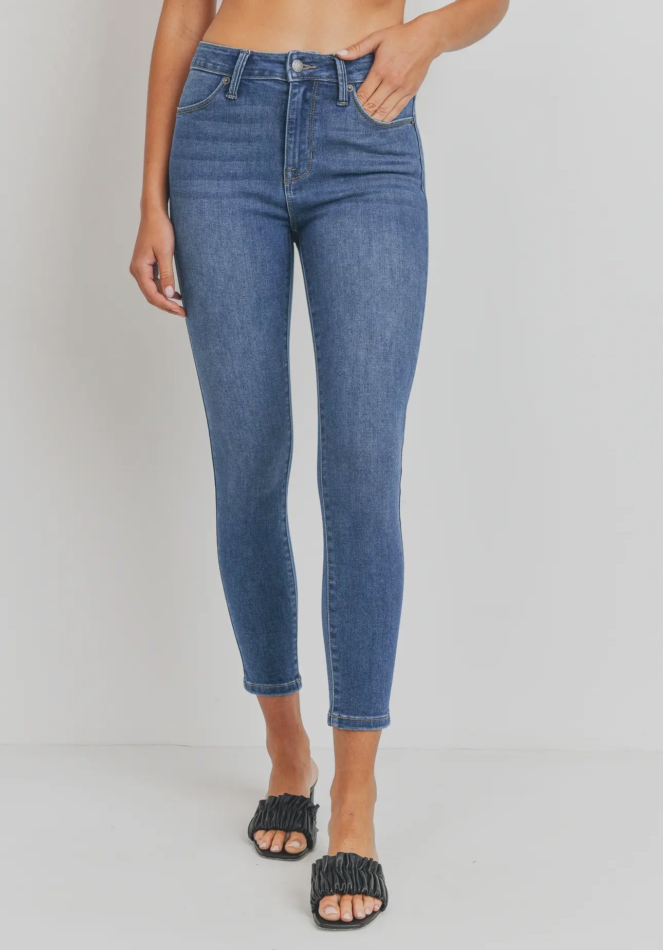 High-Rise Skinny USA Jeans