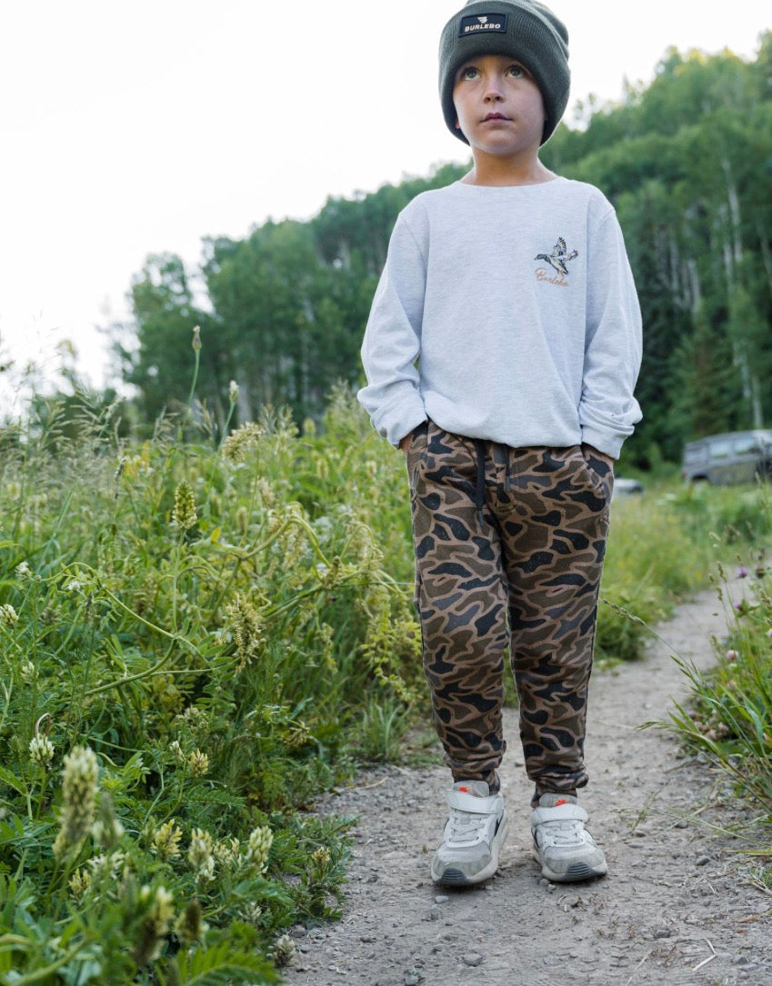 Burlebo Youth Joggers in Gauge Camo