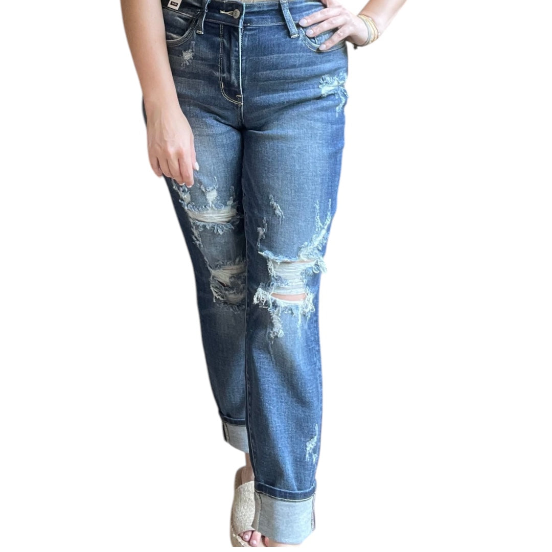 Judy Blue Mid-rise Cuffed Boyfriend