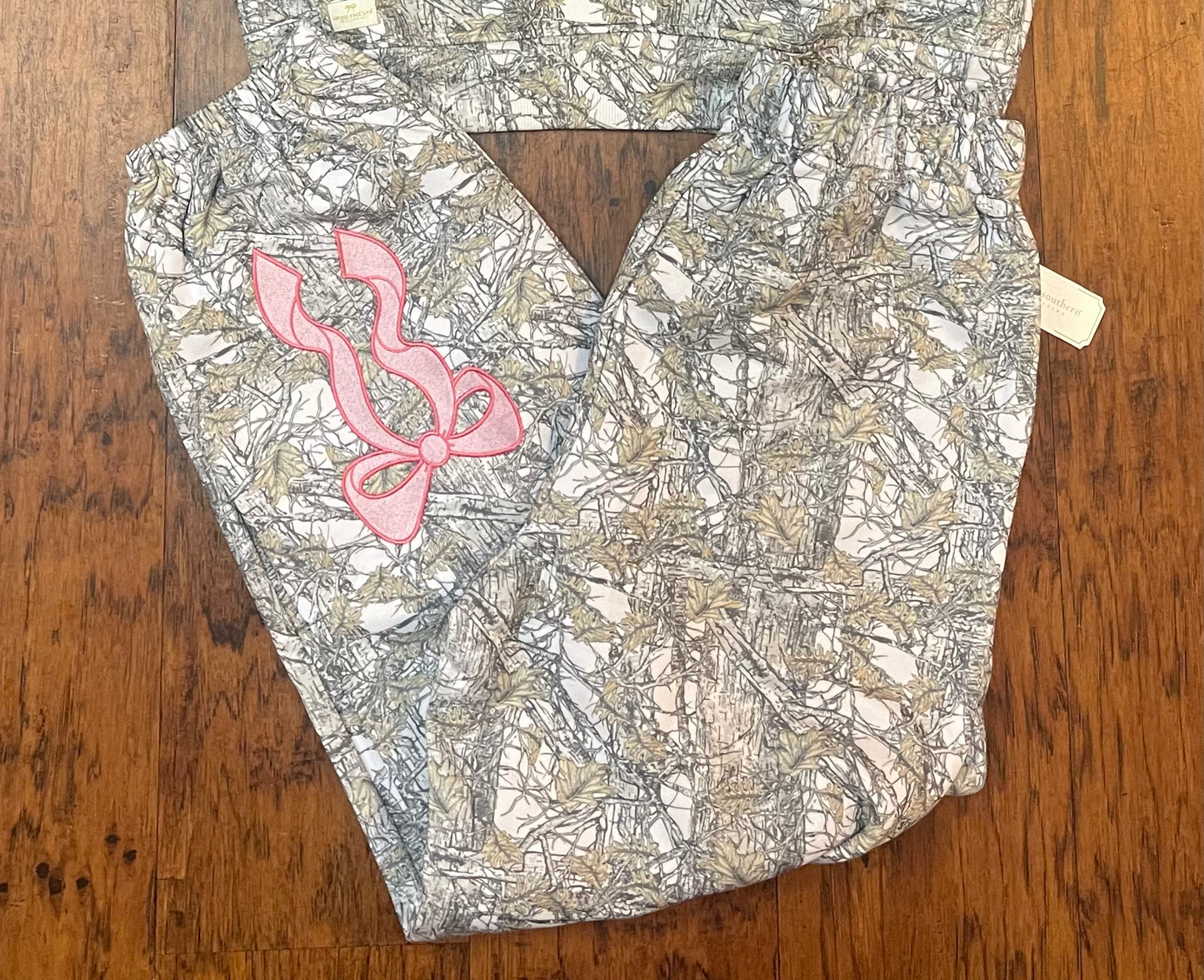 Preppy Bow Camo jogger