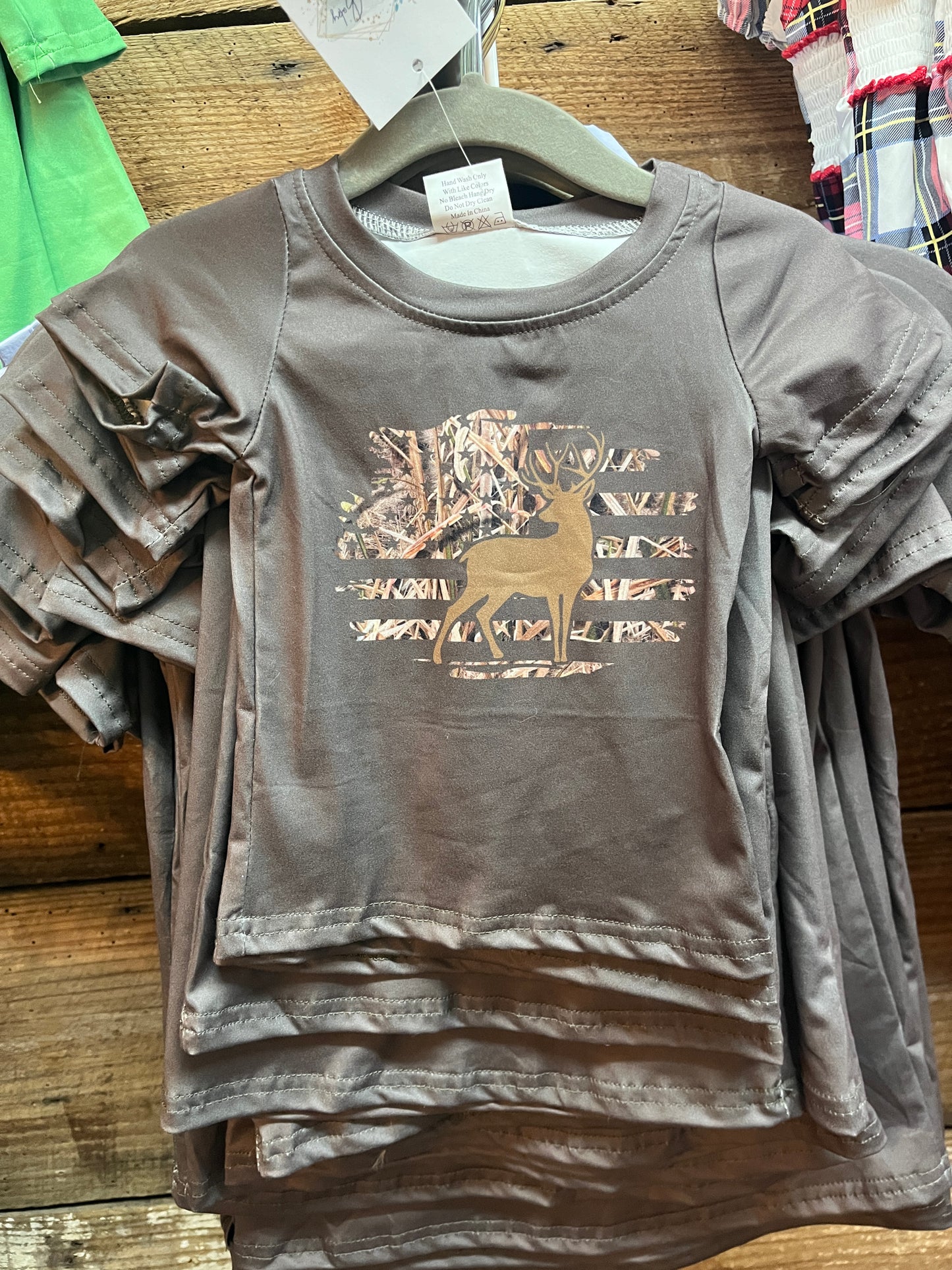 Deer Hunting boys T-shirt Camo