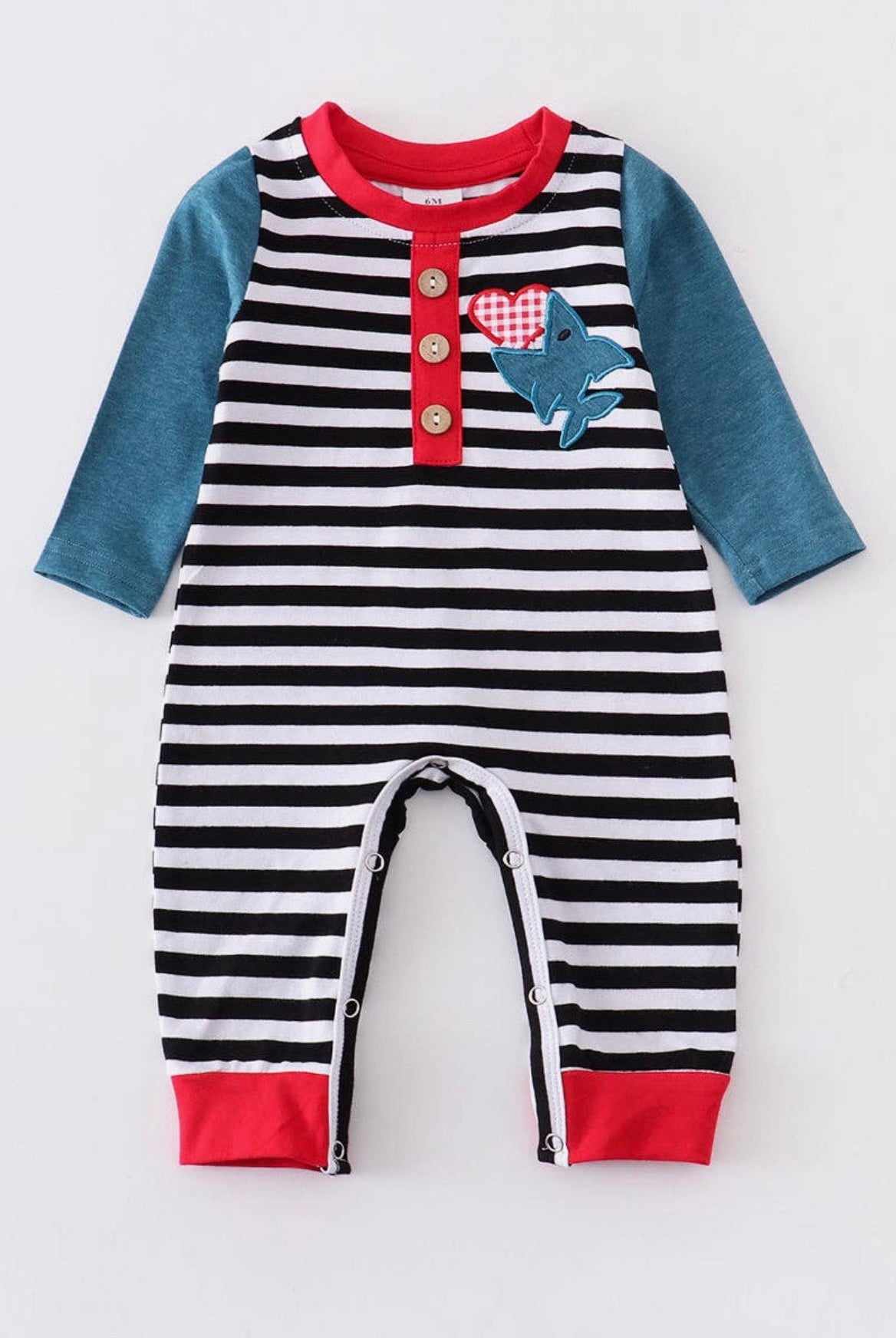 Shark Boy Romper/Shirt