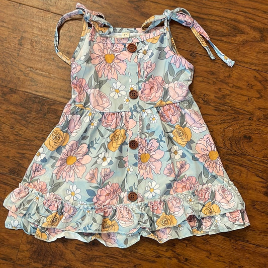 Floral Print Ruffle Dress