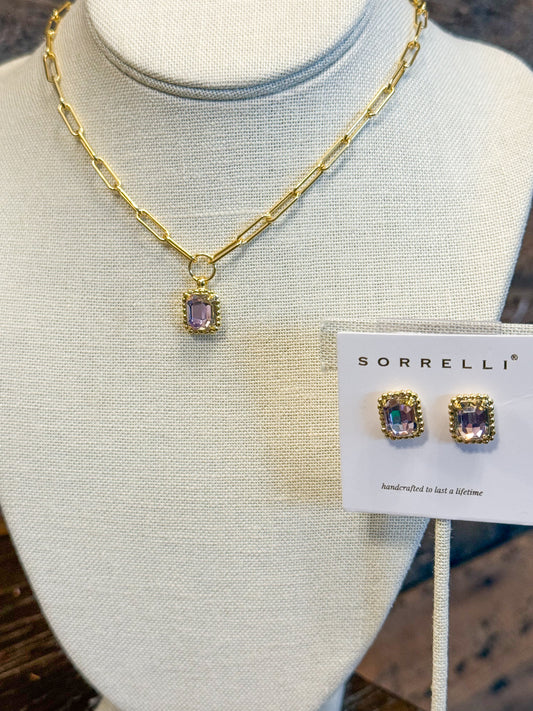 Sorrelli Octavia Scalloped Stud in Vitrail Light