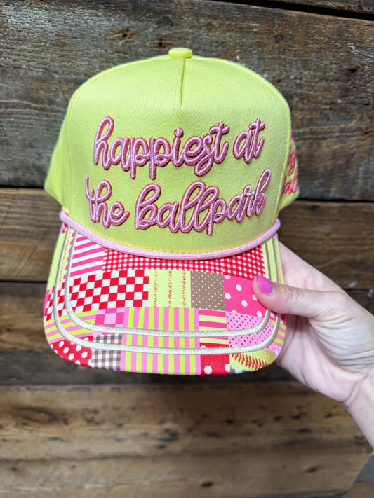 Poppy & Pine Happiest at the ballpark hat