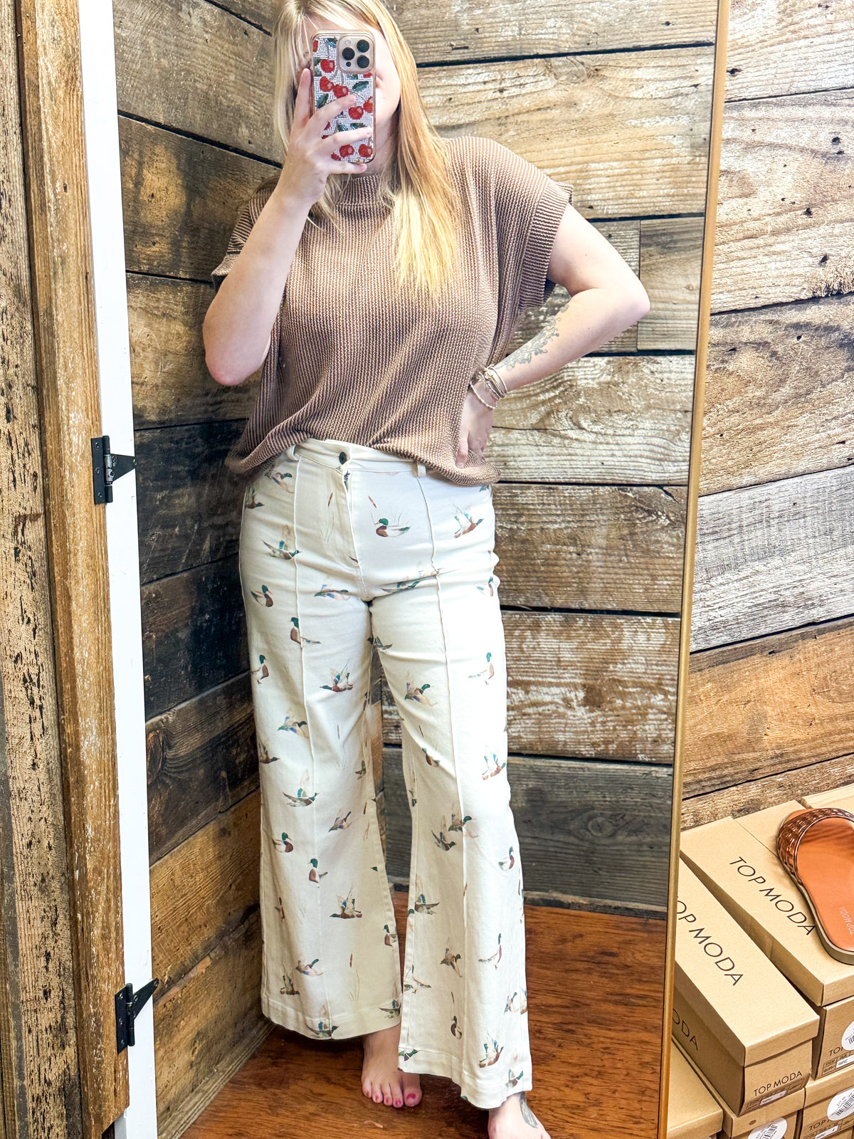 Mallory Mallard Wide Leg Jeans
