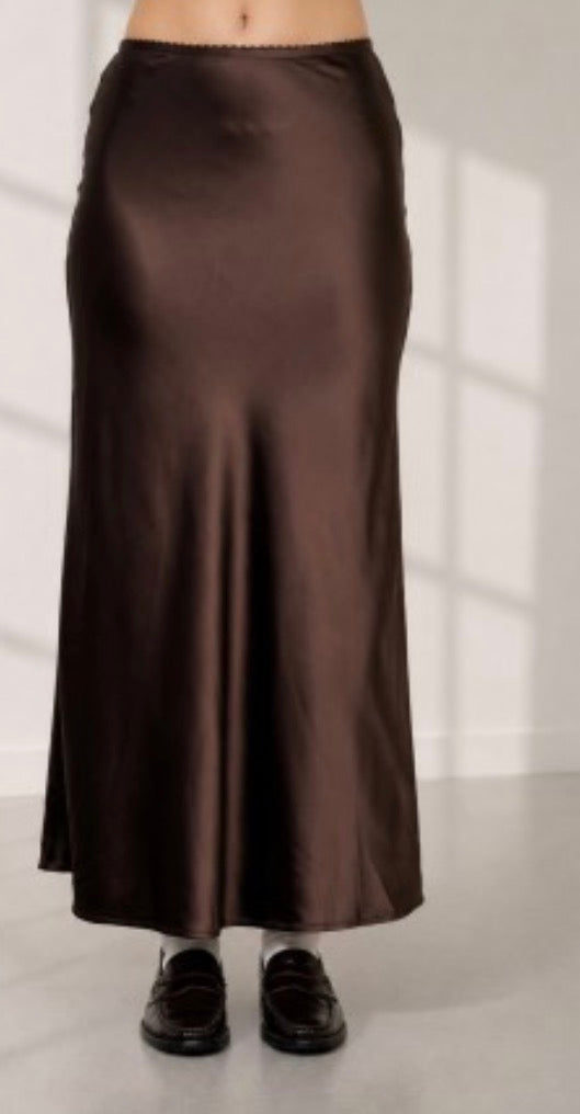 Selene Satin Maxi Skirt