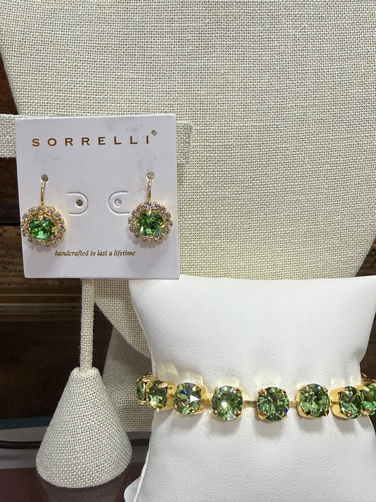 Sorrelli Sienna Tennis Bracelet in Peridot