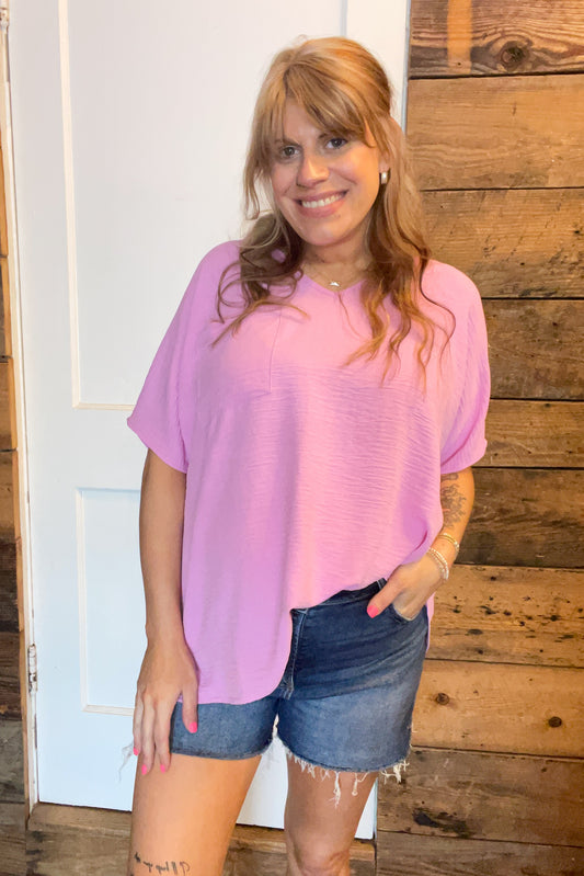 Zenana Distressed Hem Denim Shorts