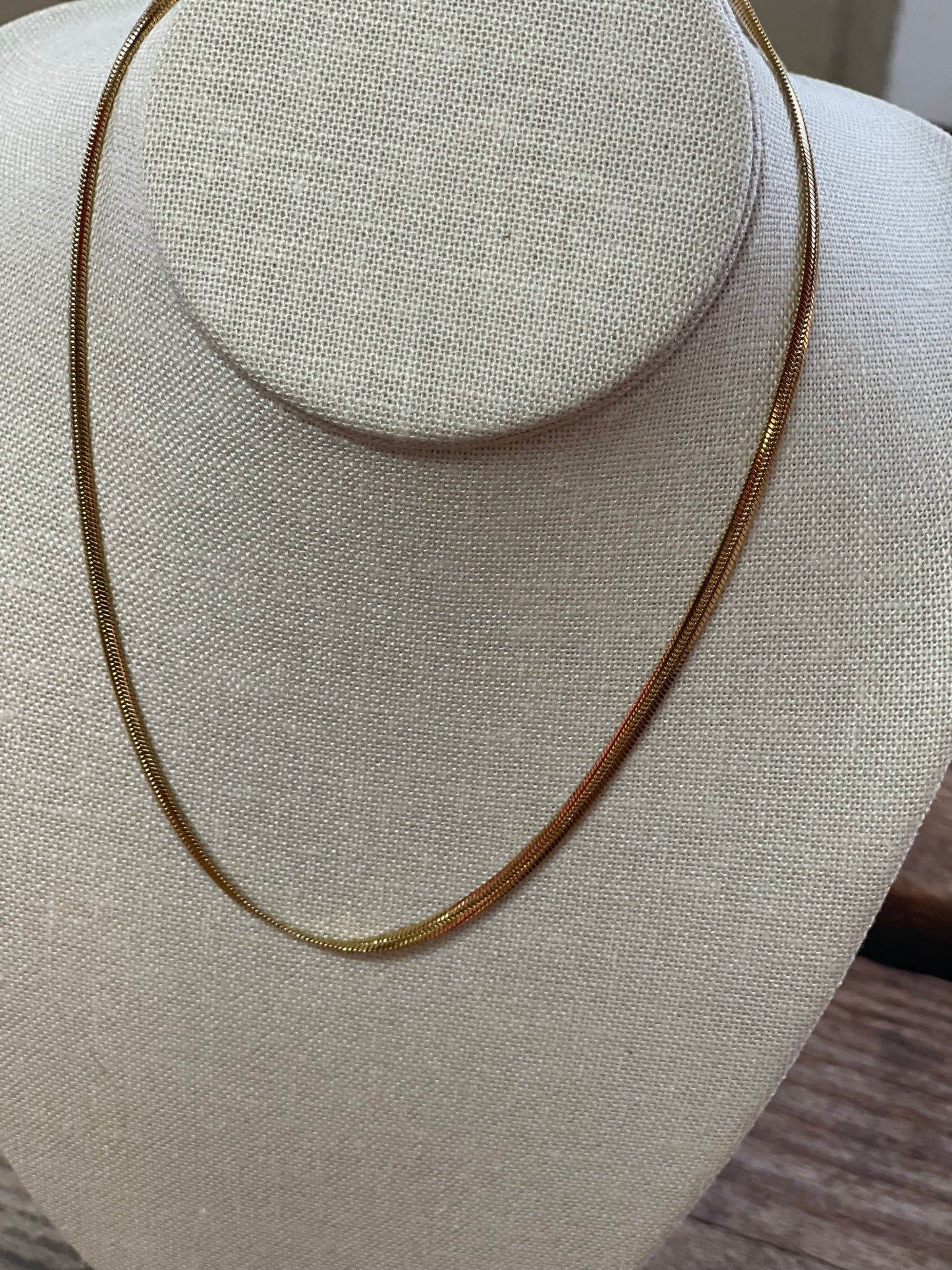 Tarnish free Herringbone necklace