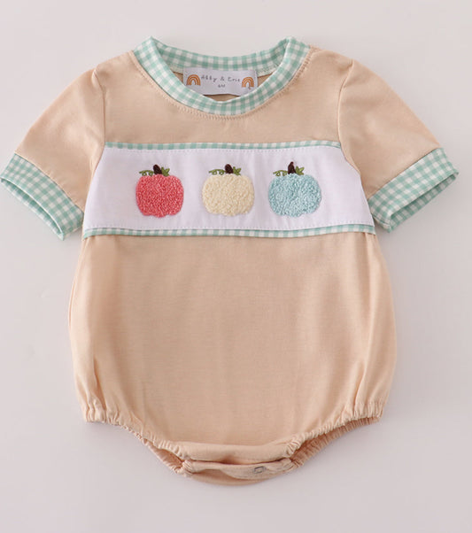 Beige Pumpkin French knot Bubble