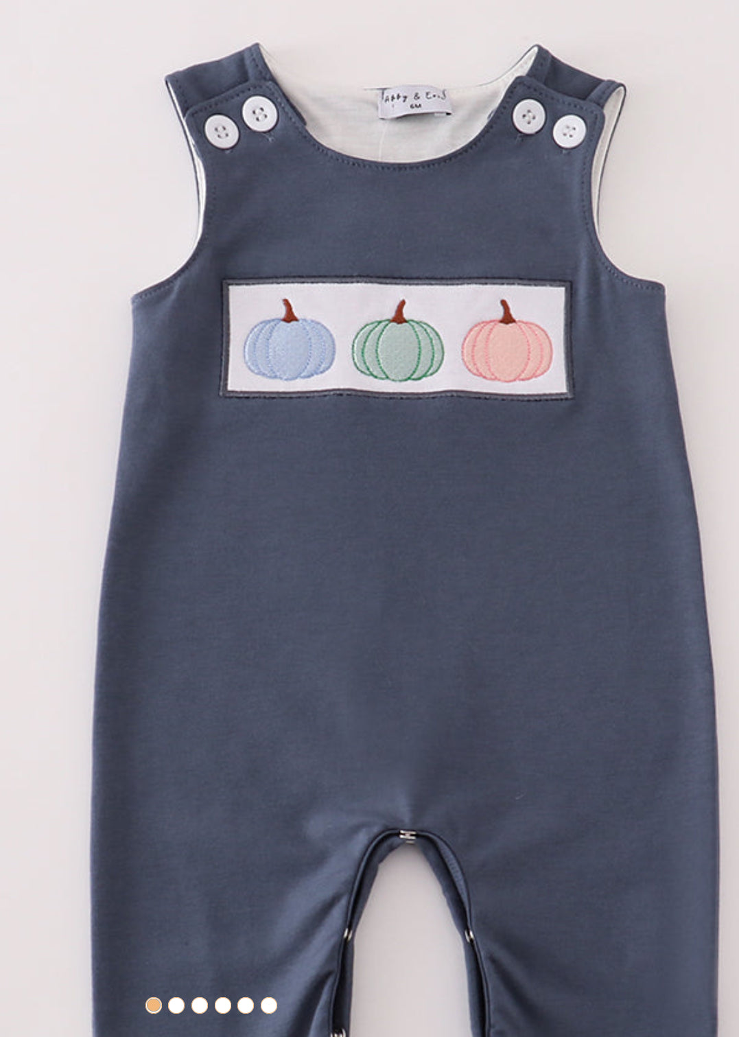Denim blue embroidered Pumpkin Jon Jon