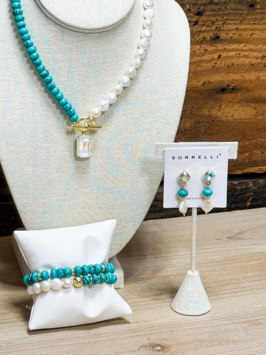 Sorrelli Isle Of Palms Pendant Necklace in Turquoise