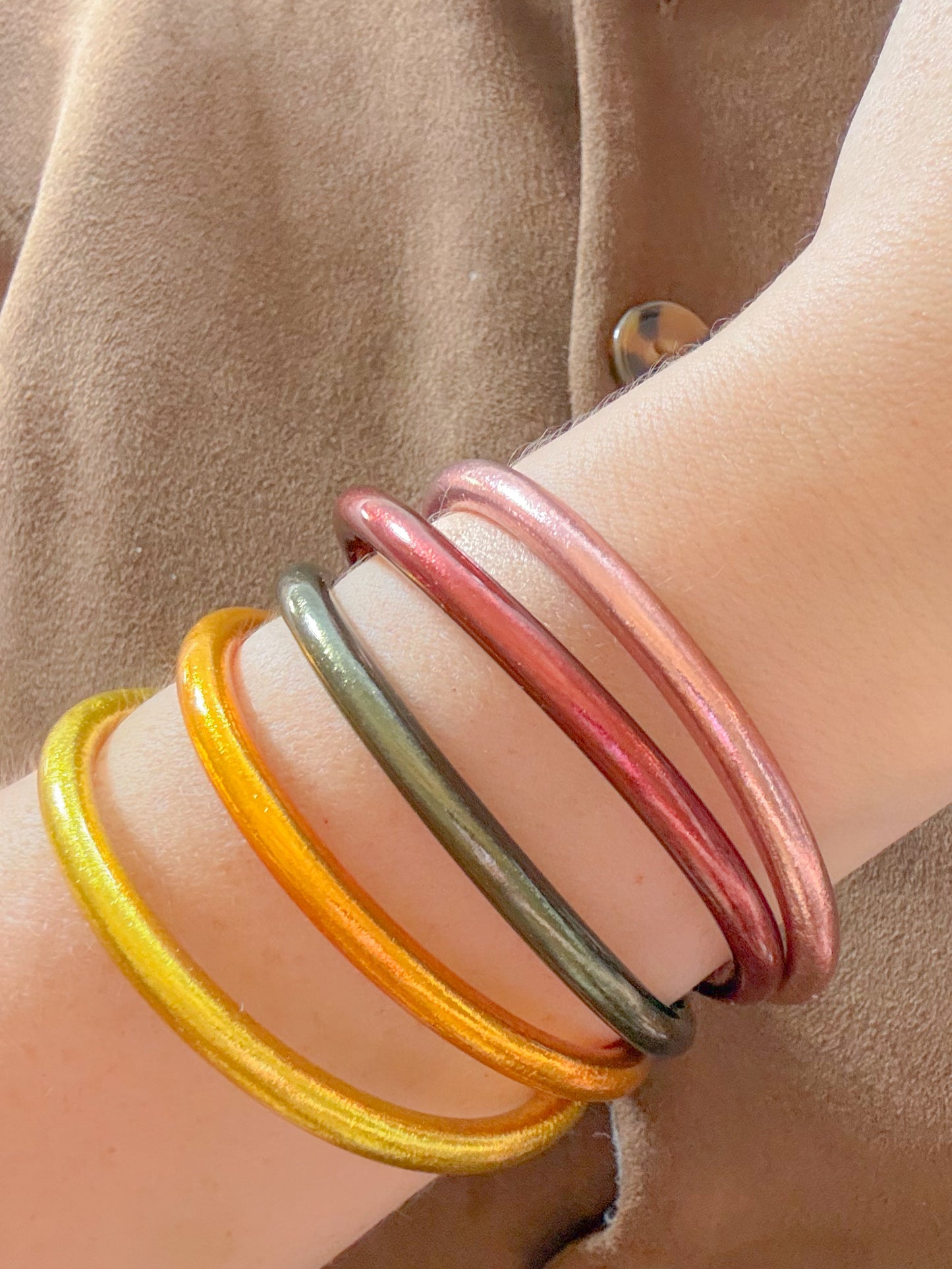 BuDhaGirl The Autumn Stack All Weather Bangles - Set of 5
