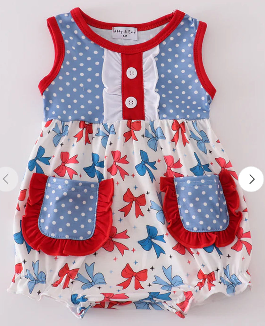 RWB Bow Ruffle Bubble