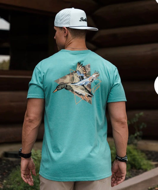 Burlebo Short Sleeve Tee in Pintail triangle duck