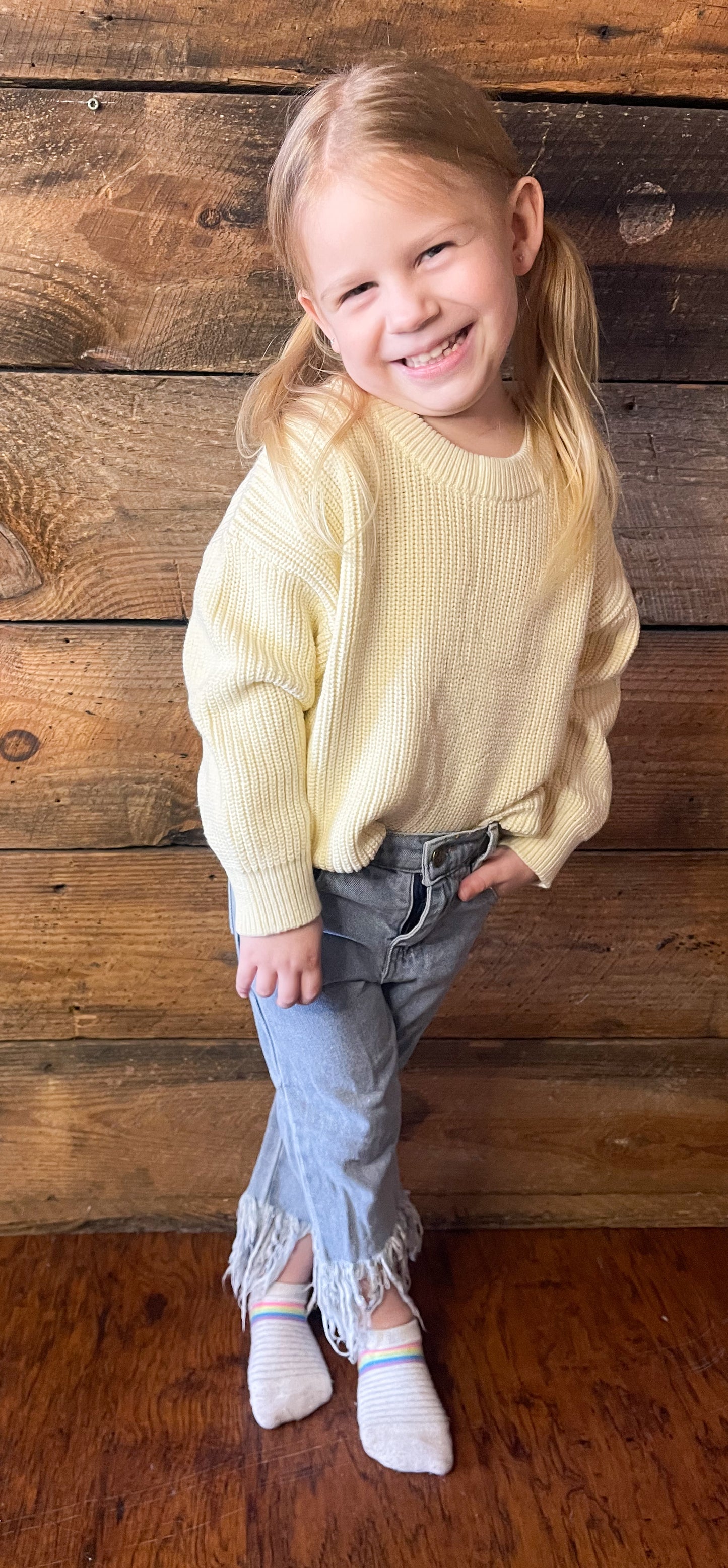 Pullover Sweater in Cream